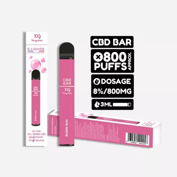 Puff CBD Bubble Gum - TENGRAMS