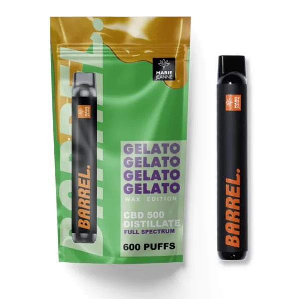 Puff CBD Barrel Gelato 500mg - MARIE JEANNE