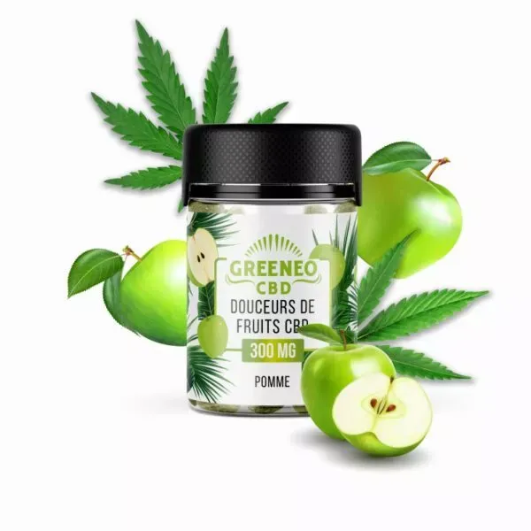 Bonbons CBD Douceurs De Fruits Pomme x30 - GREENEO