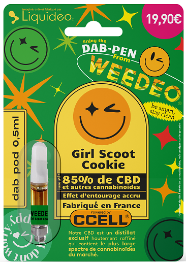 Cartouche CBD Girl Scoot Cookie 85% - WEEDEO