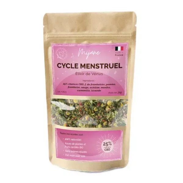 Infusion CBD Elixir de Vénus - Cycle Menstruel - MIJANE