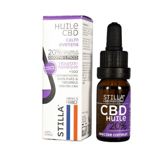 HUILE CBD 20% CALM/EVENING-2000MG STILLA® FULL SPECTRUM