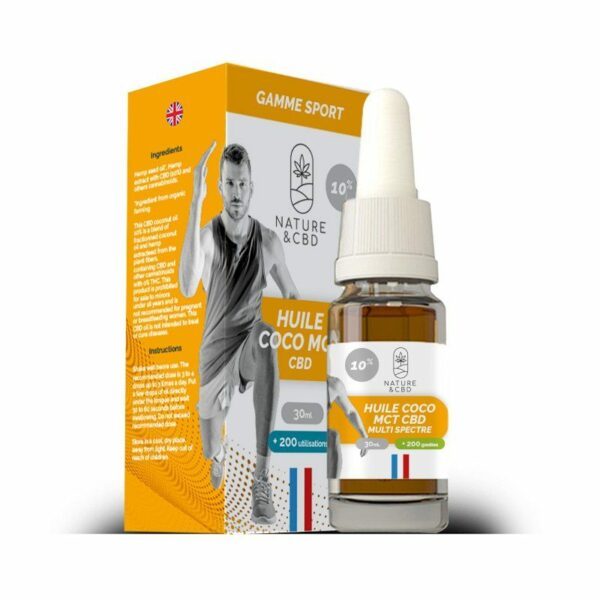 Huile CBD MCT Coco 20% Sport 10mL - NATURE & CBD