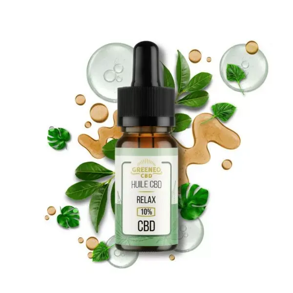 Huile CBD 10% Relax 10mL - GREENEO