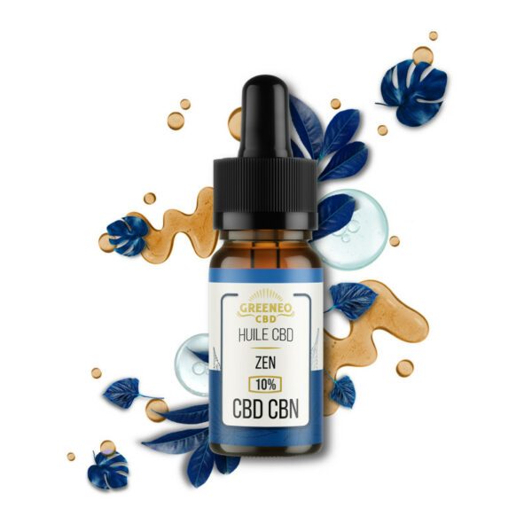 Huile CBD CBN 10% Zen 10mL - GREENEO