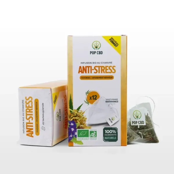 Infusion CBD Anti-Stress en Sachet Pyramide - POP CBD